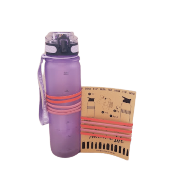 Water Trackerz & Insulated Bottle Bundle - lilac back