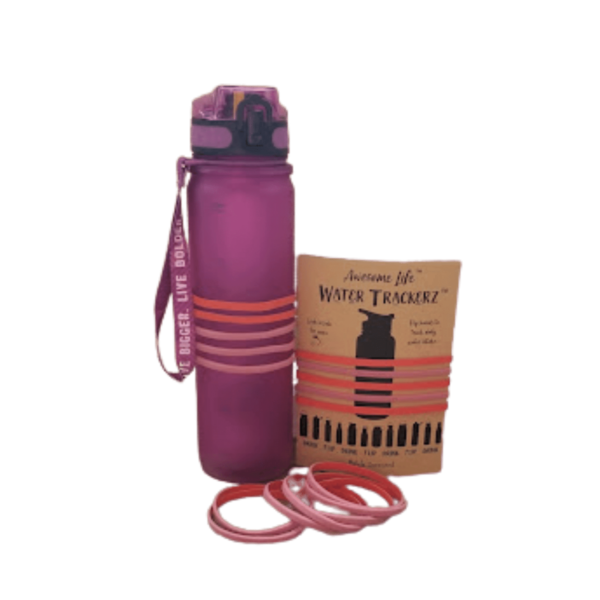 Water Trackerz & Insulated Bottle Bundle - purple front