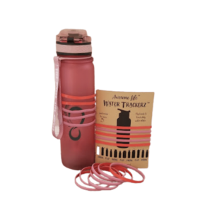 Water Trackerz & Insulated Bottle Bundle - rose gold front
