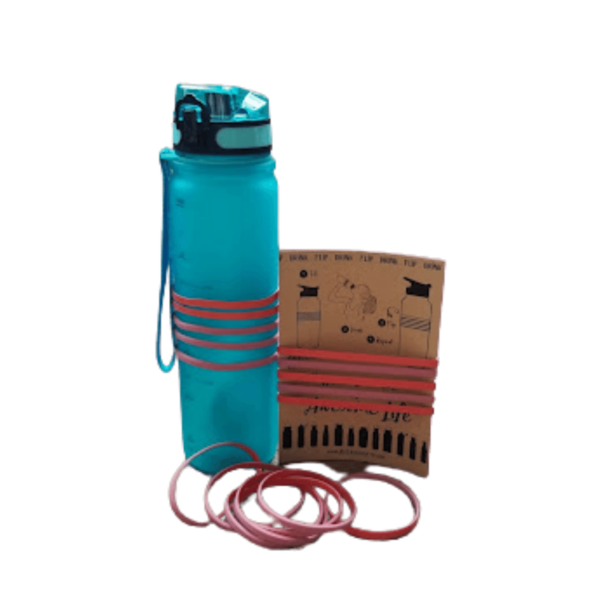 Water Trackerz & Insulated Bottle Bundle - teal back