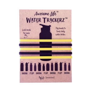 water trackers band black and yellow front