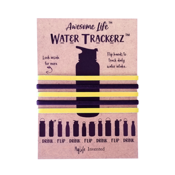 water trackers band black and yellow front