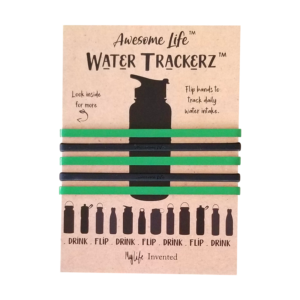 water trackers band black and green front