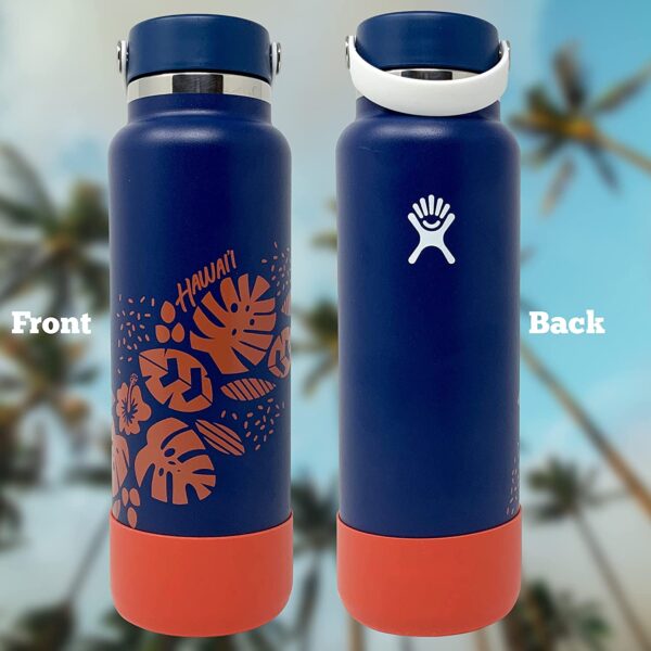 Hydroflask Hawaii Limited Edition Cobalt front and back