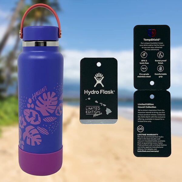 Hydroflask Hawaii Limited Edition Hydrangea details